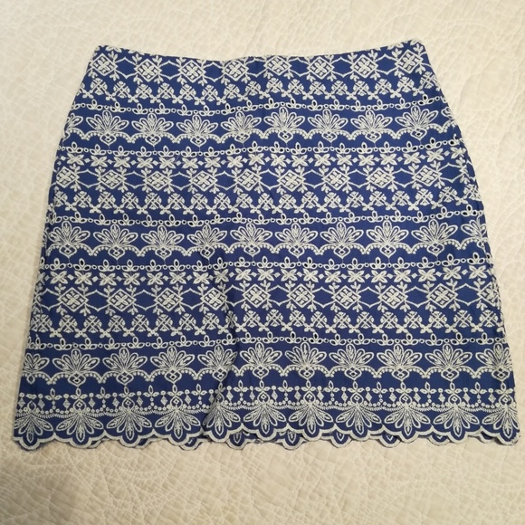 Loft Embroidered Eyelet Skirt - Picture 2 of 7